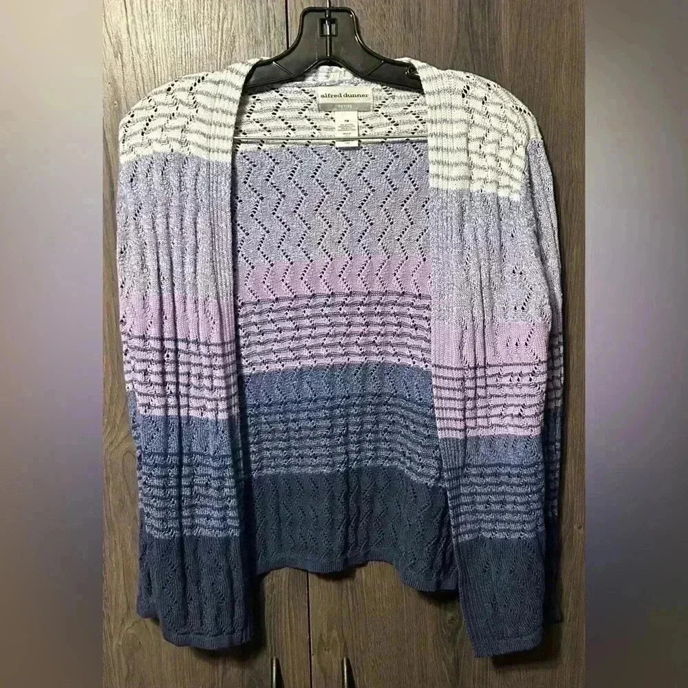 Alfred Dunner Open-front Cardigan‎ Women’s Medium Petite